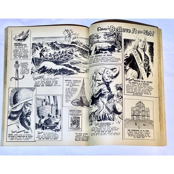 Ripley’s Giant Believe It or Not! Warner 1976 Illustrated VG Lowell Thomas Intro - Picture 3 of 3